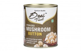 Desi Treat Sterilized Mushroom Button   Tin  825 grams
